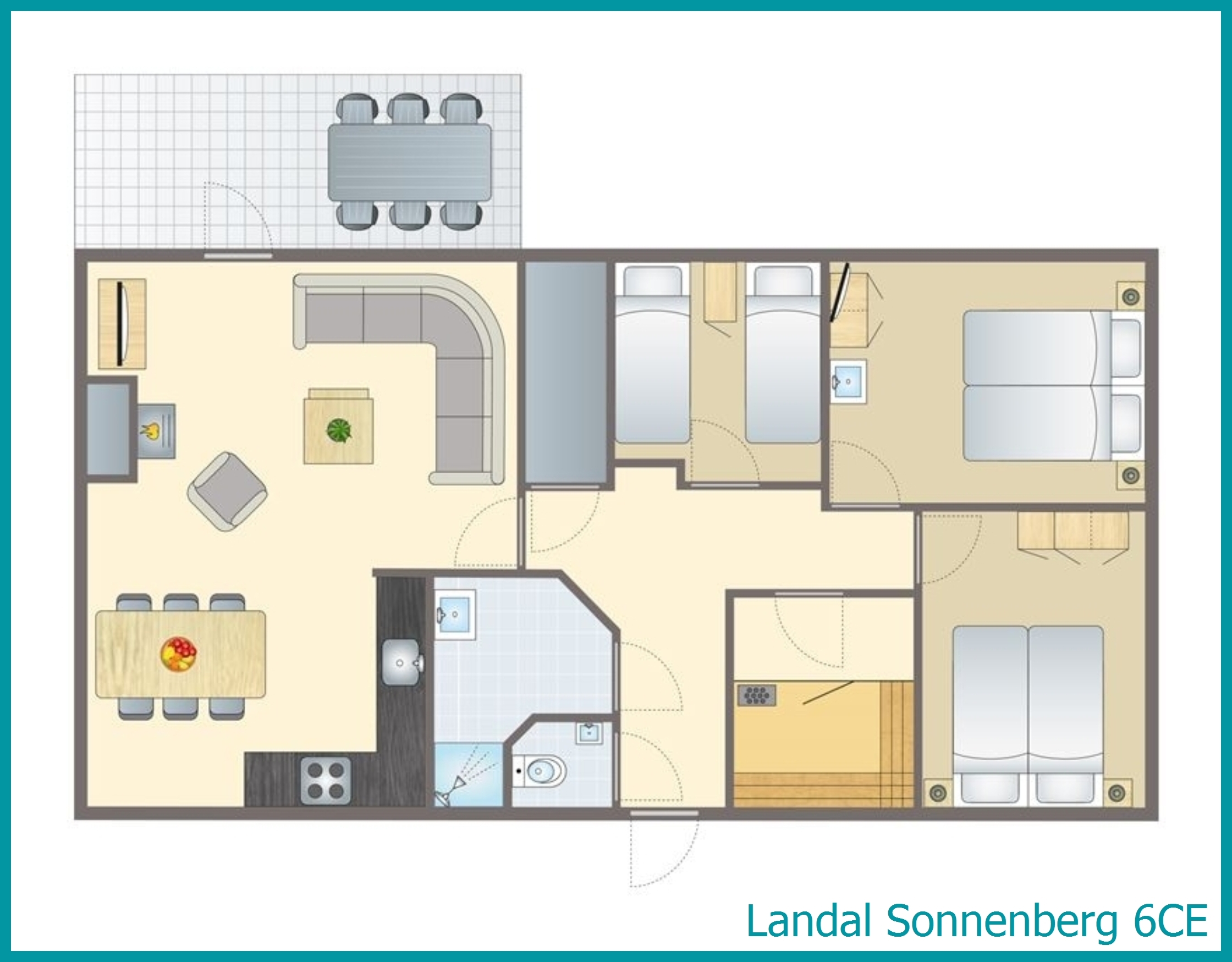 bungalow 6 personnes 6CE à Sonnenberg