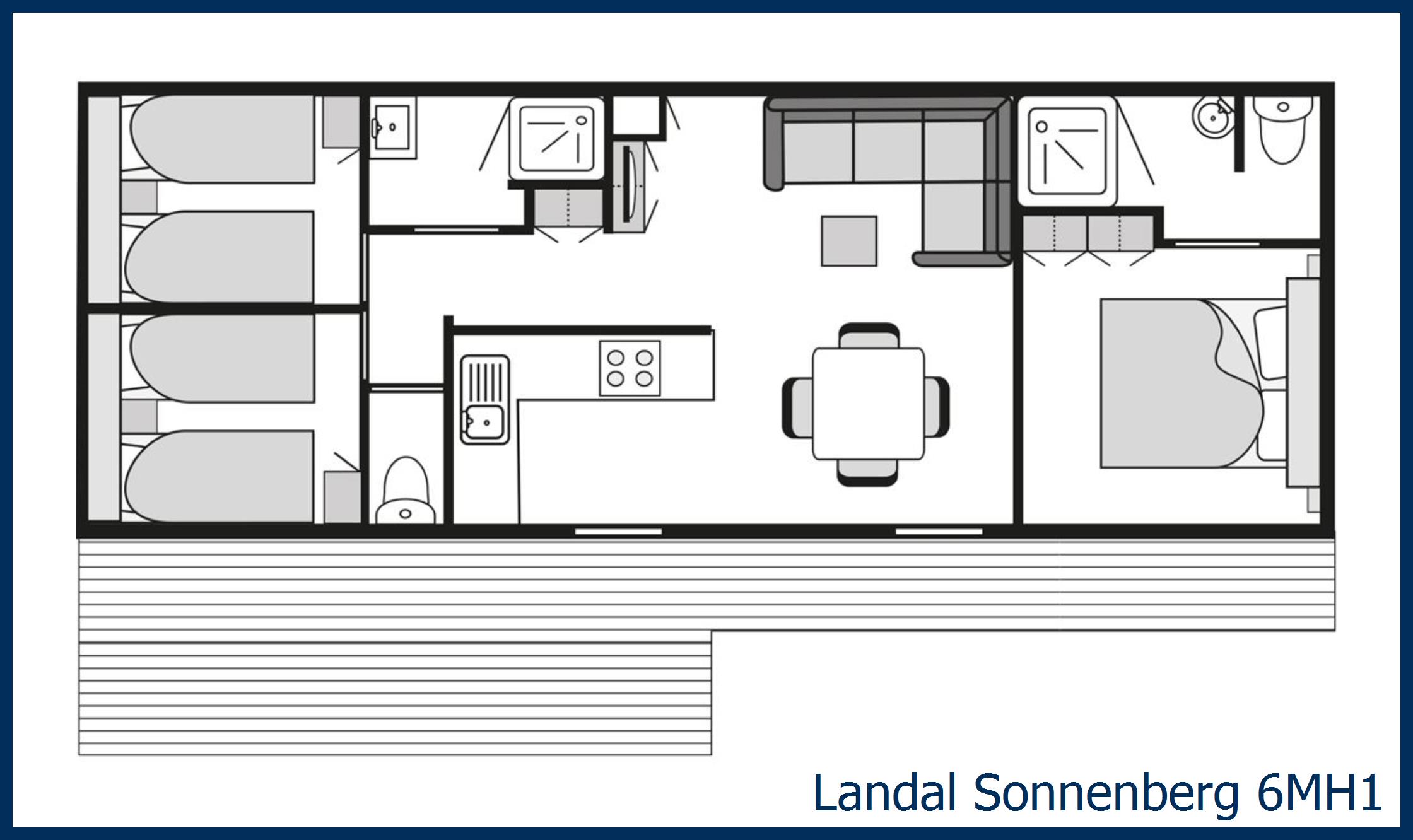 Caravane résidentielle 6MH1 à Sonnenberg
