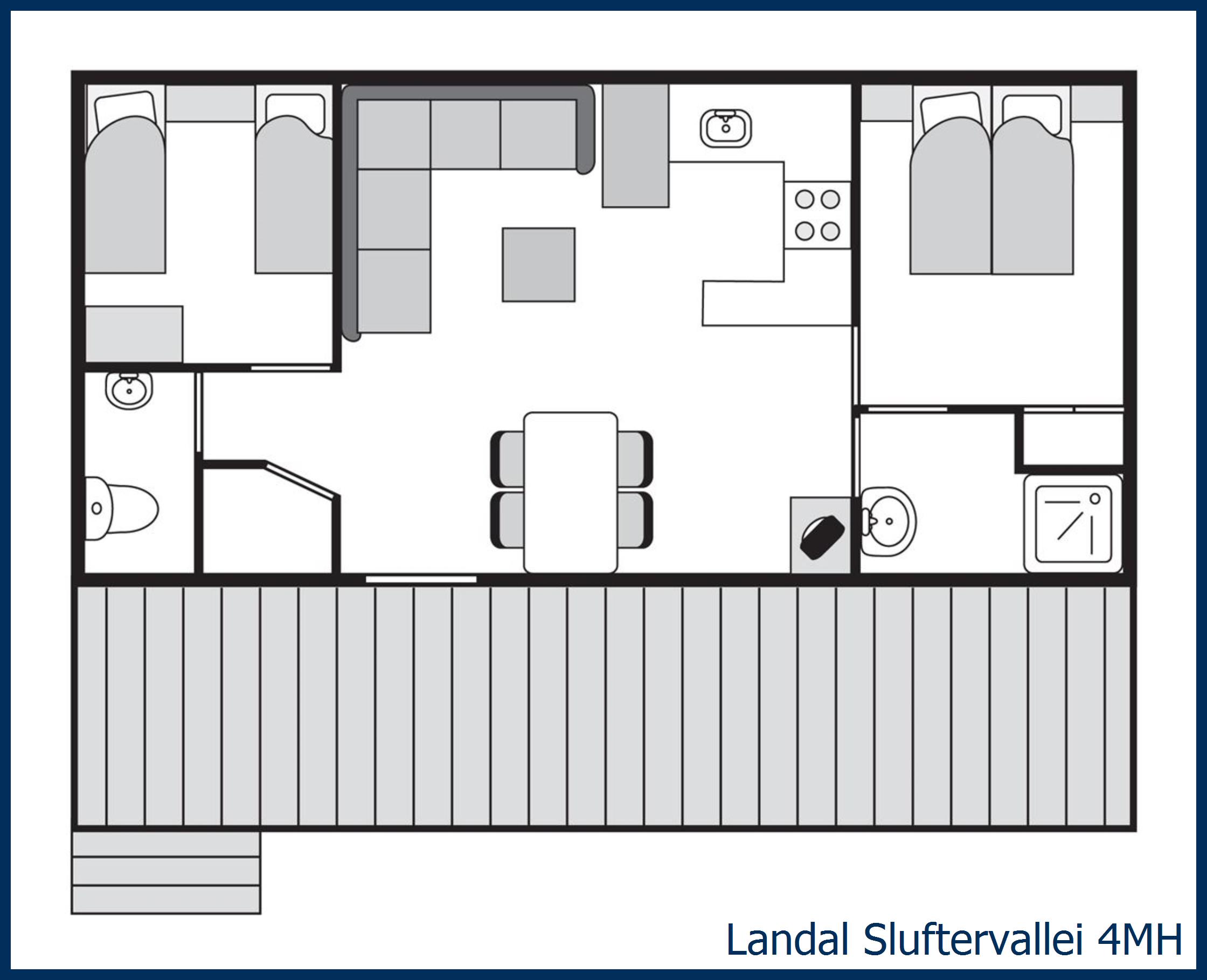 Caravane résidentielle 4MH à Sluftervallei