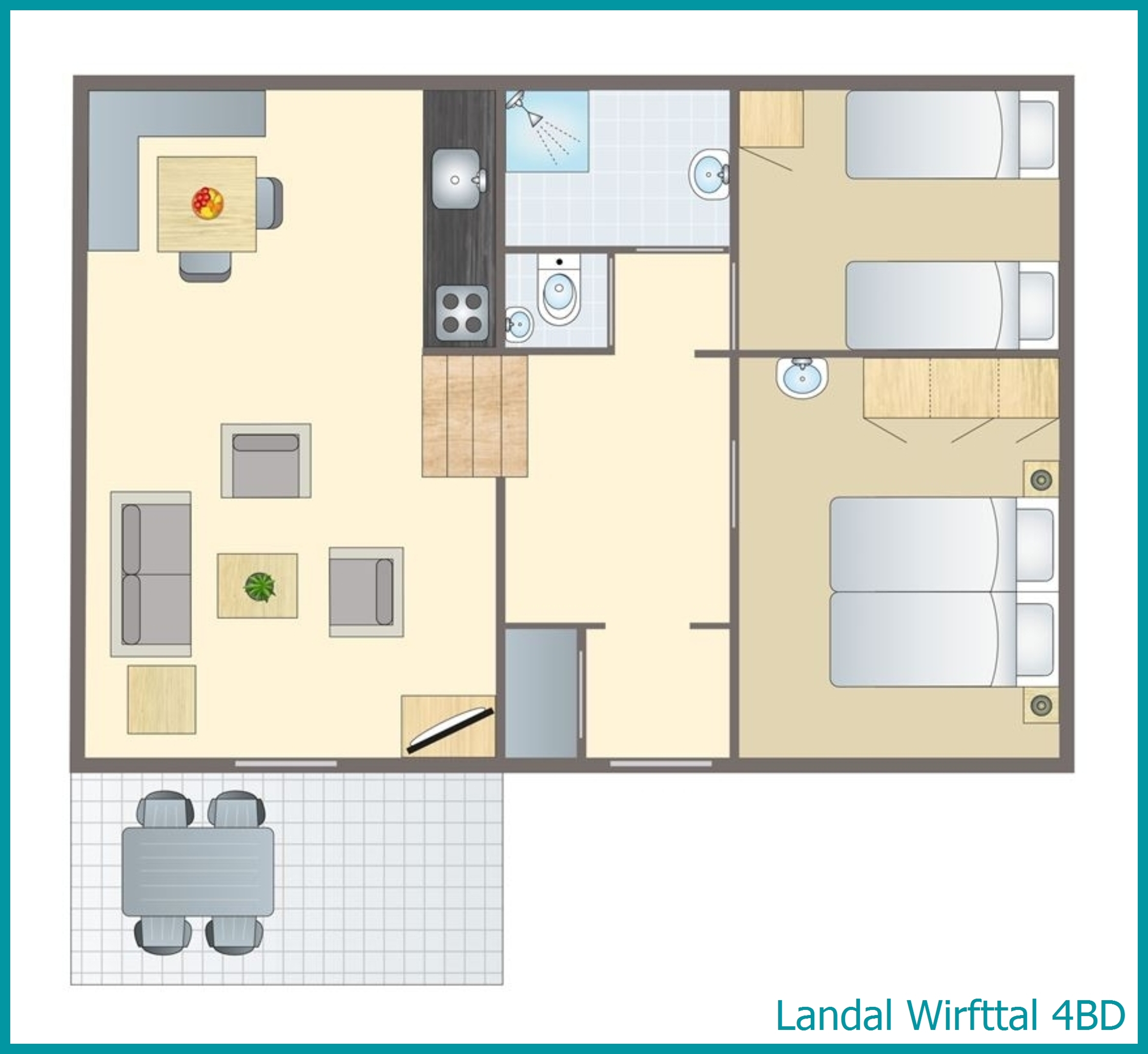Bungalow chien 4 personnes 4BD à Wirfttal