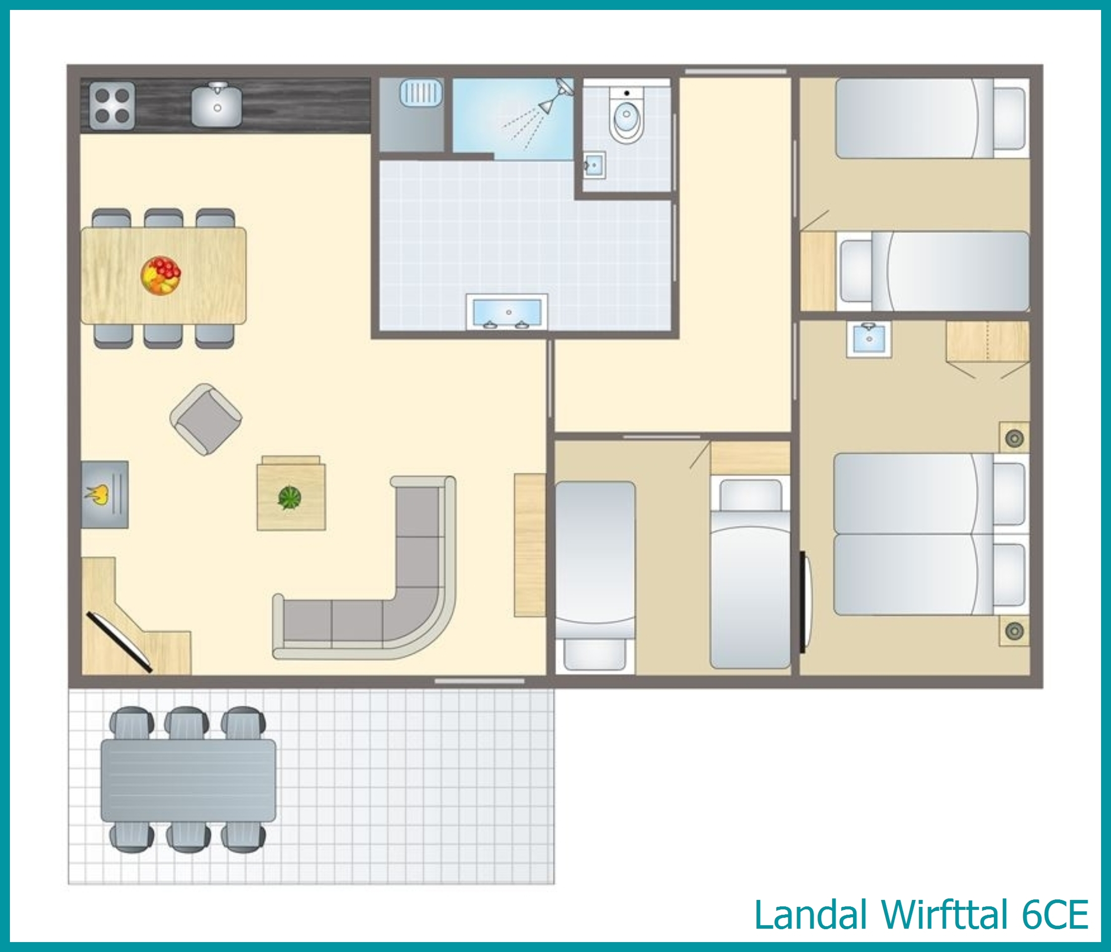 bungalow 6 personnes 6CE à Wirfttal