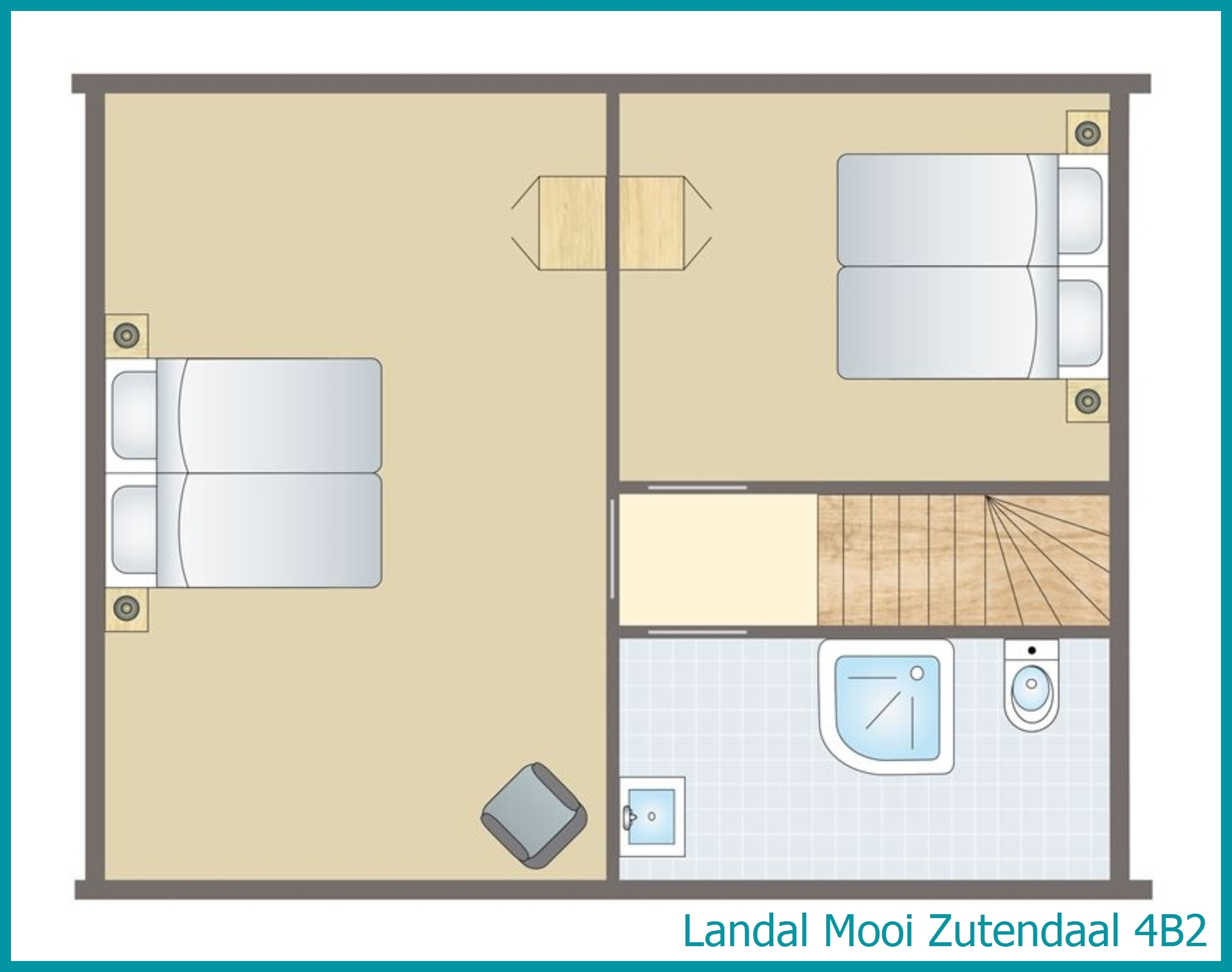 4-personnes bungalow 4B2 à Mooi Zutendaal