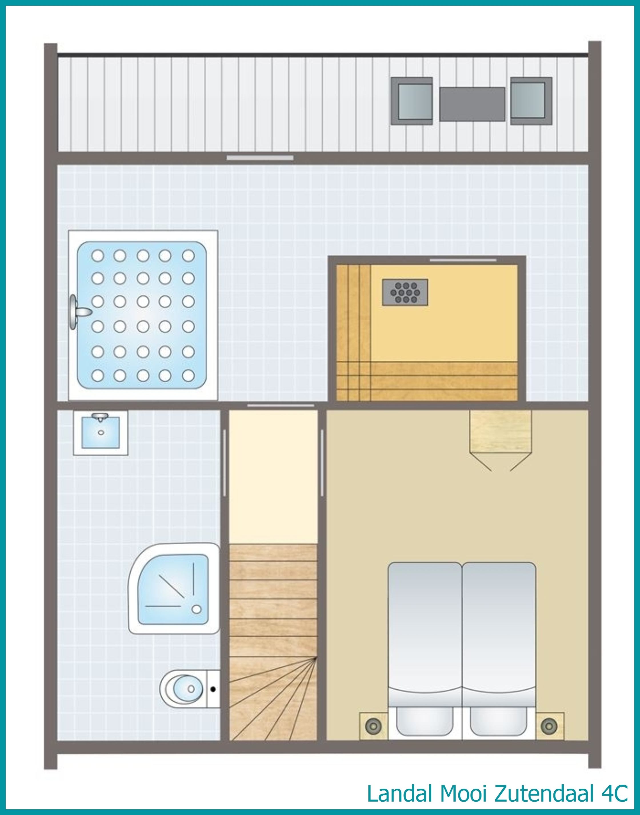 bungalow 4 personnes 4C à Mooi Zutendaal