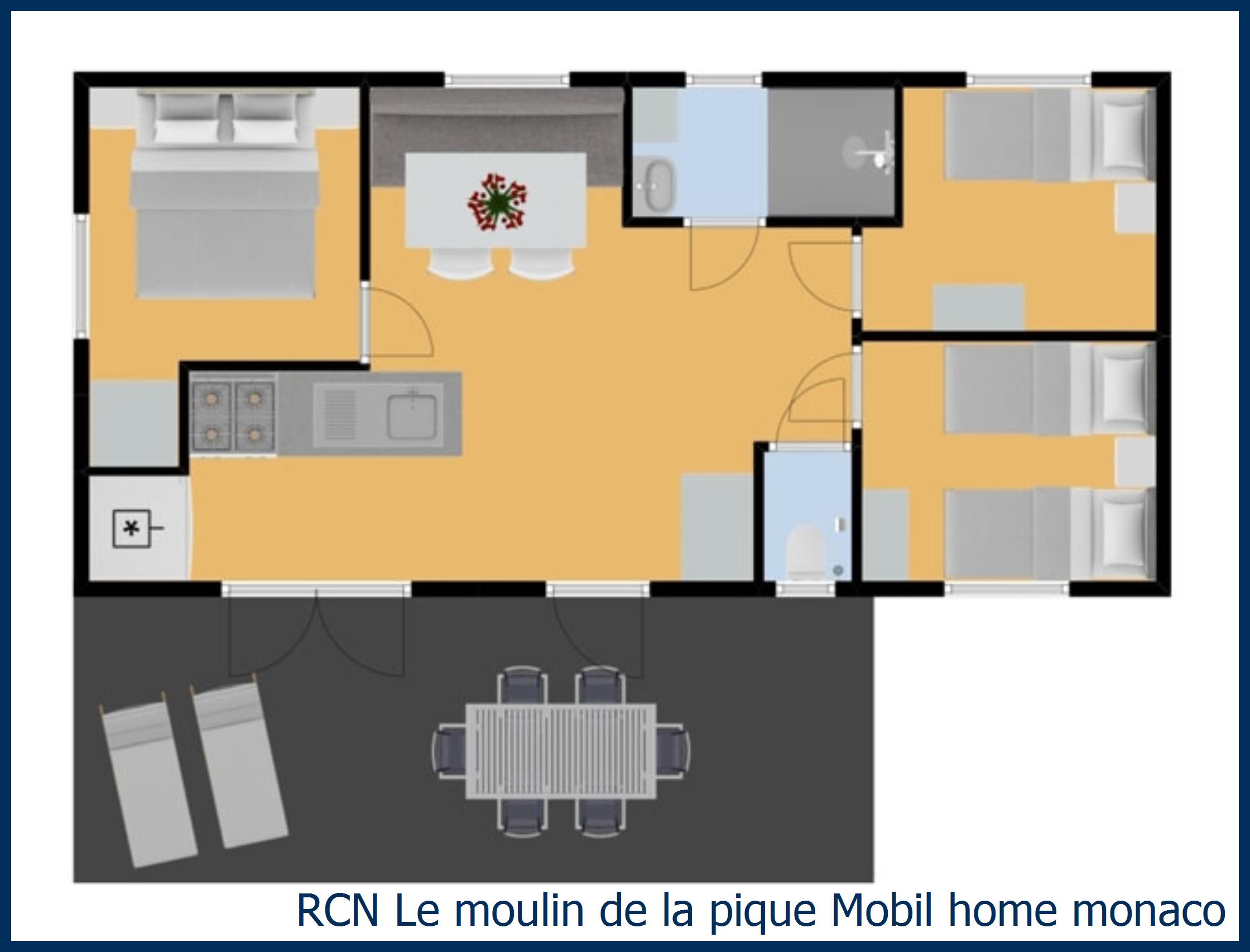 Caravane Mobil home monaco à Domaine de la Noguière