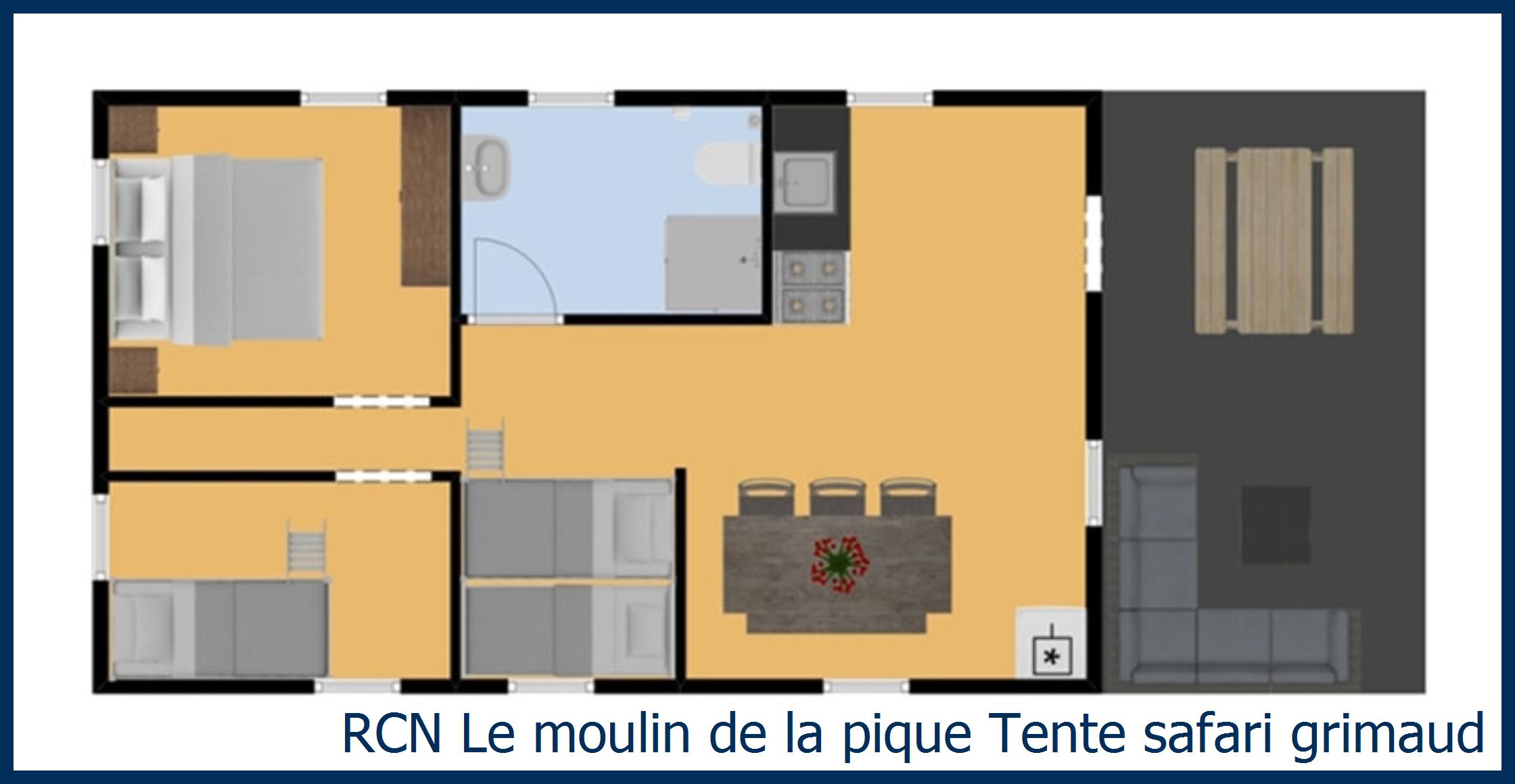 Tente safari lodge Laurier Tente safari grimaud à Domaine de la Noguière