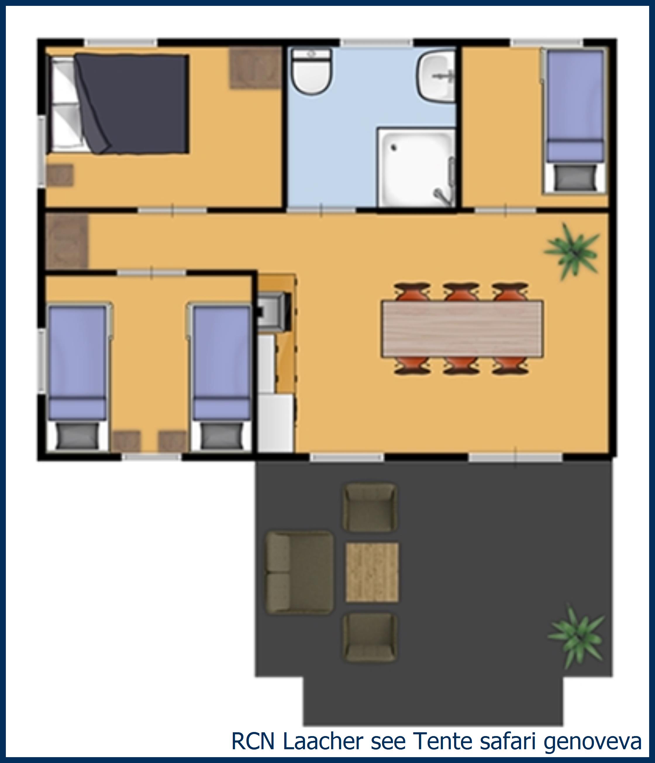 Tente safari lodge Laurier Tente safari genoveva à Laacher see