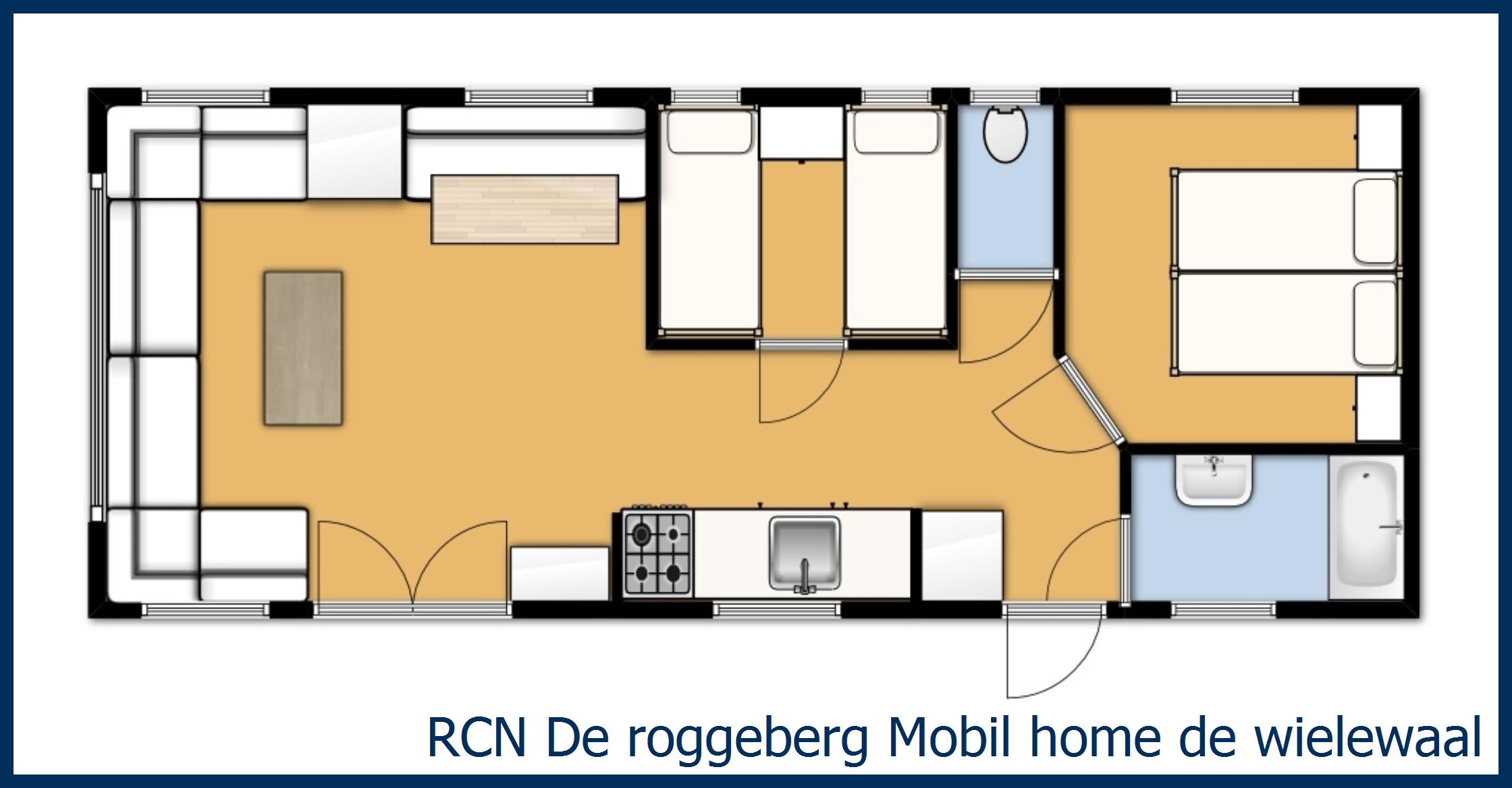 Caravane Mobil home de wielewaal à De Roggeberg