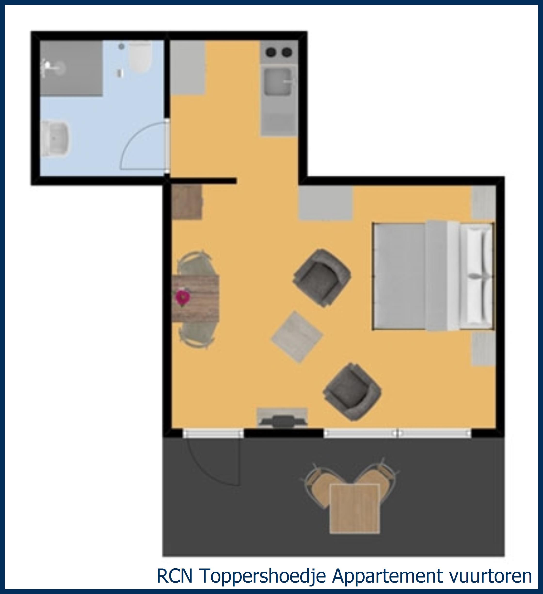 Appartement Vuurtoren à Toppershoedje