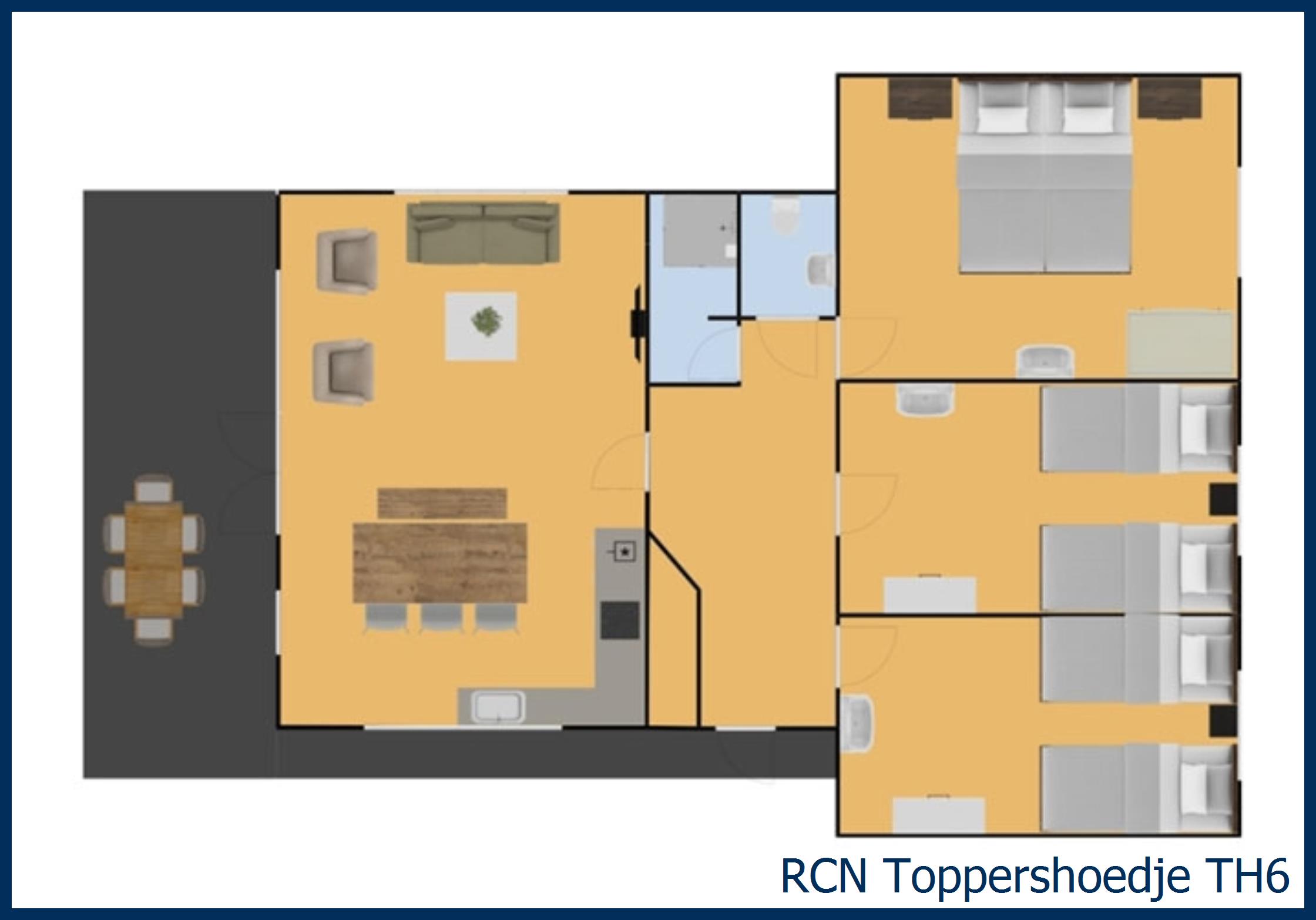 Bungalow brouwersdam TH6 à Toppershoedje