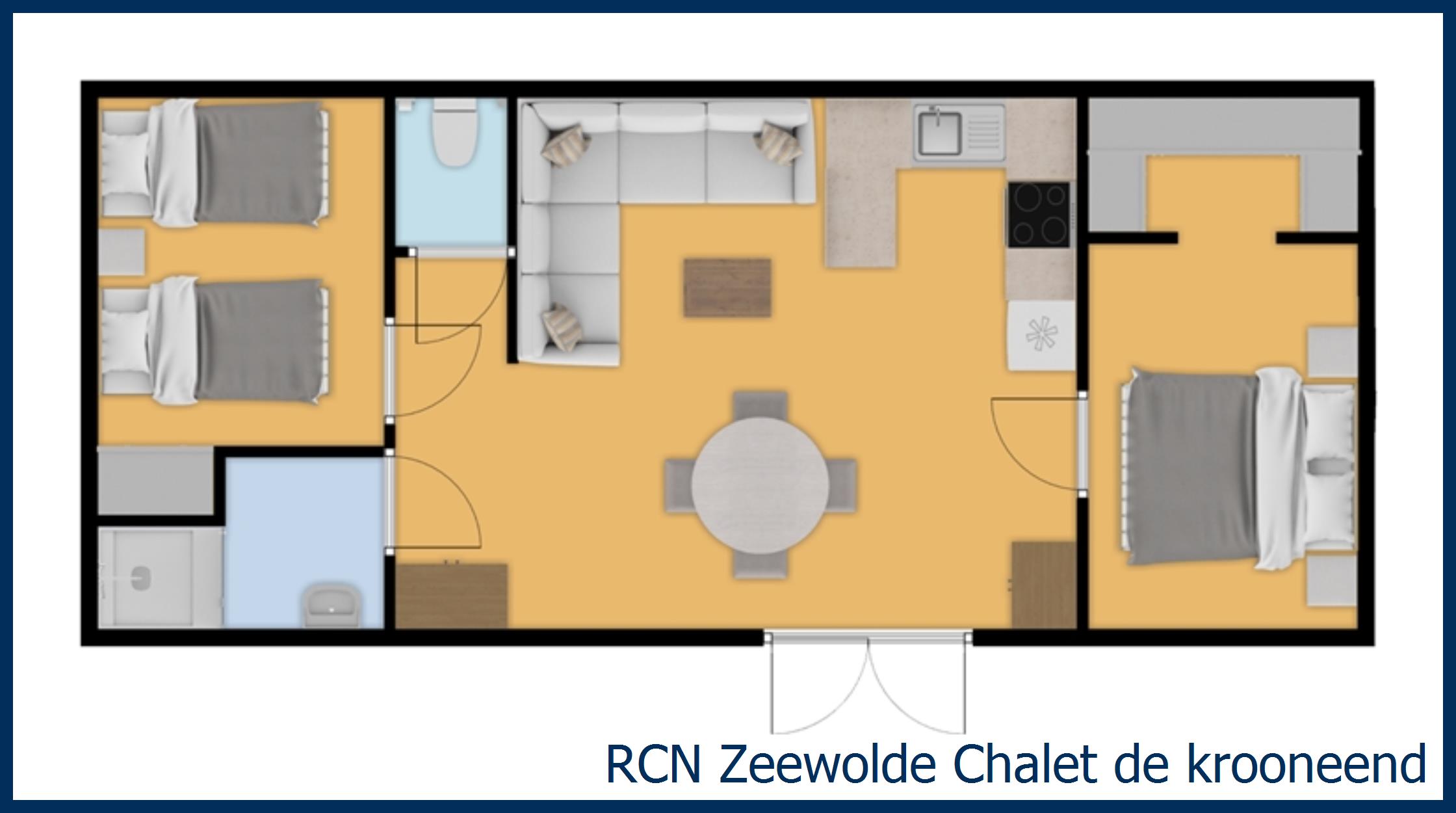 Cabane en bois de krooneend à Zeewolde