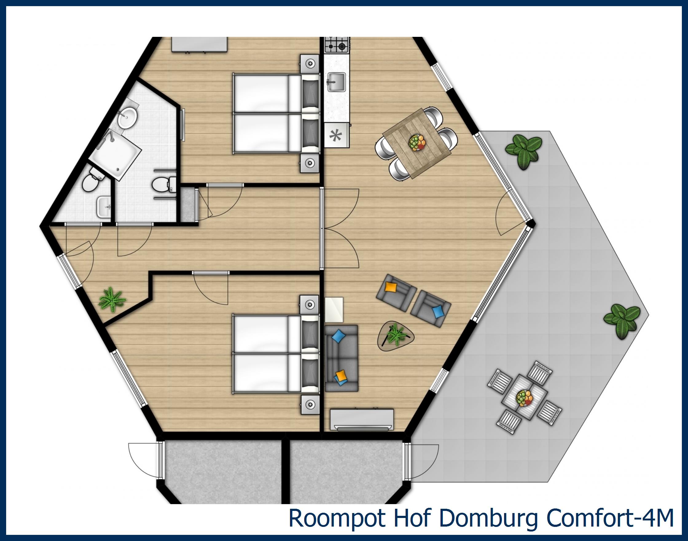 Bungalow Comfort-4M à Hof Domburg