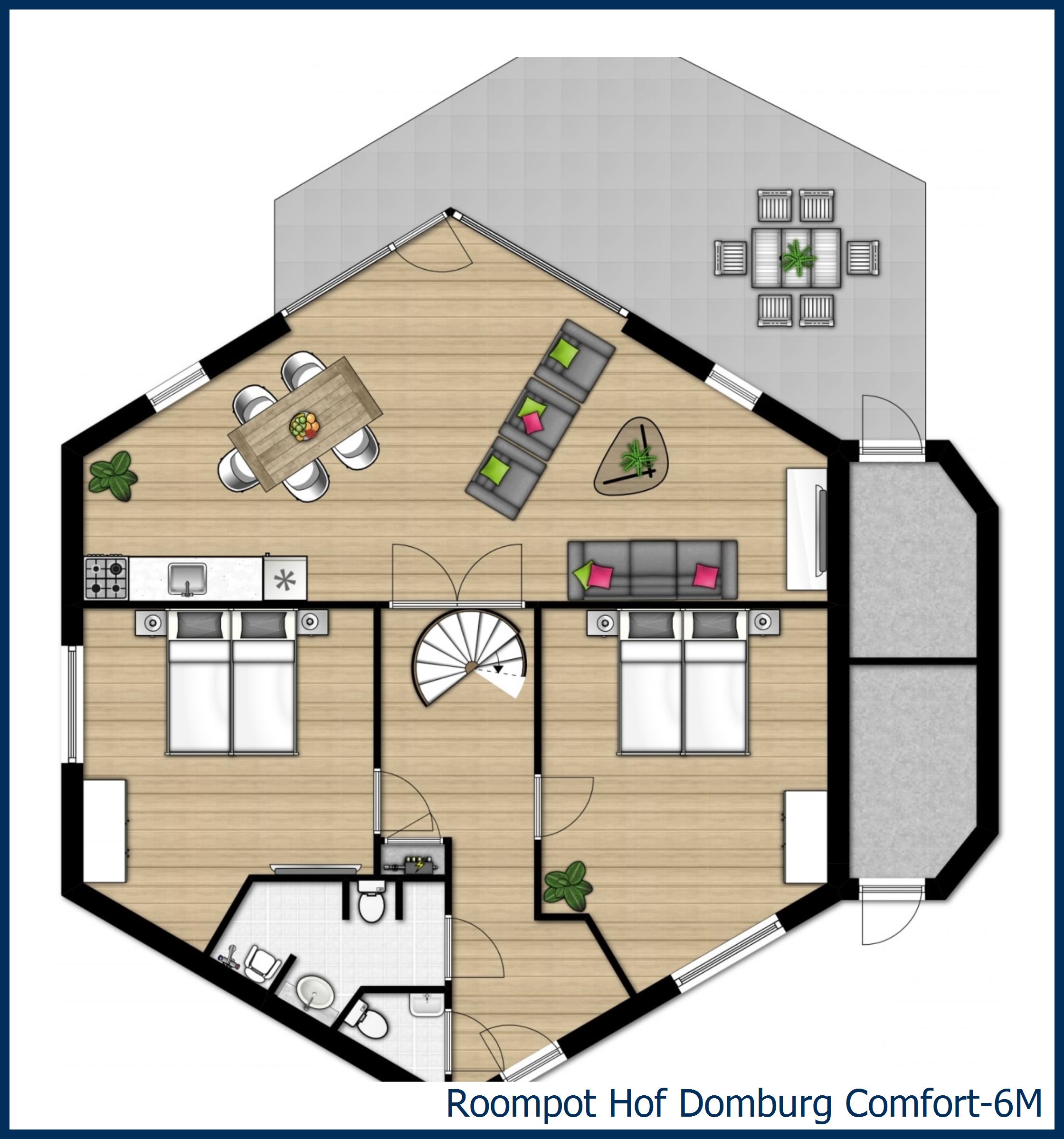 Bungalow Comfort-6M à Hof Domburg