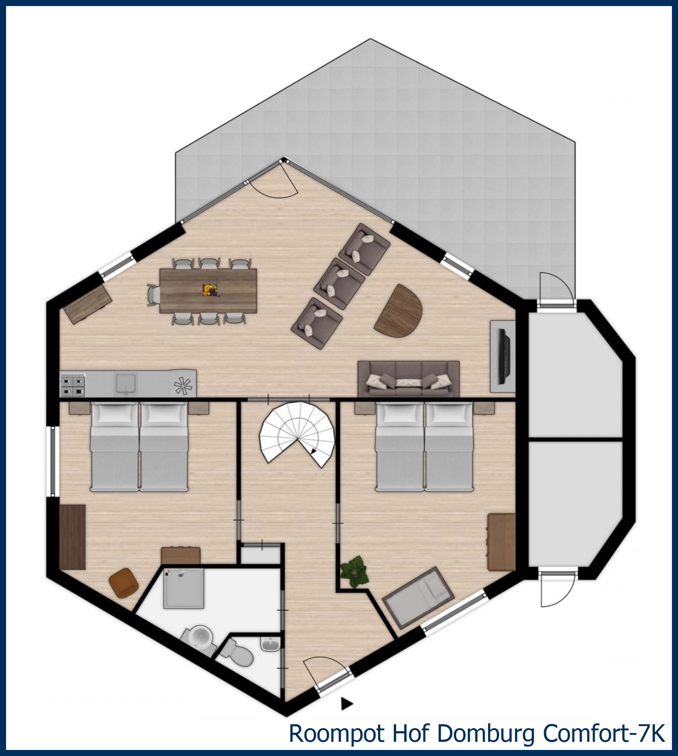 Bungalow Comfort-7K à Hof Domburg