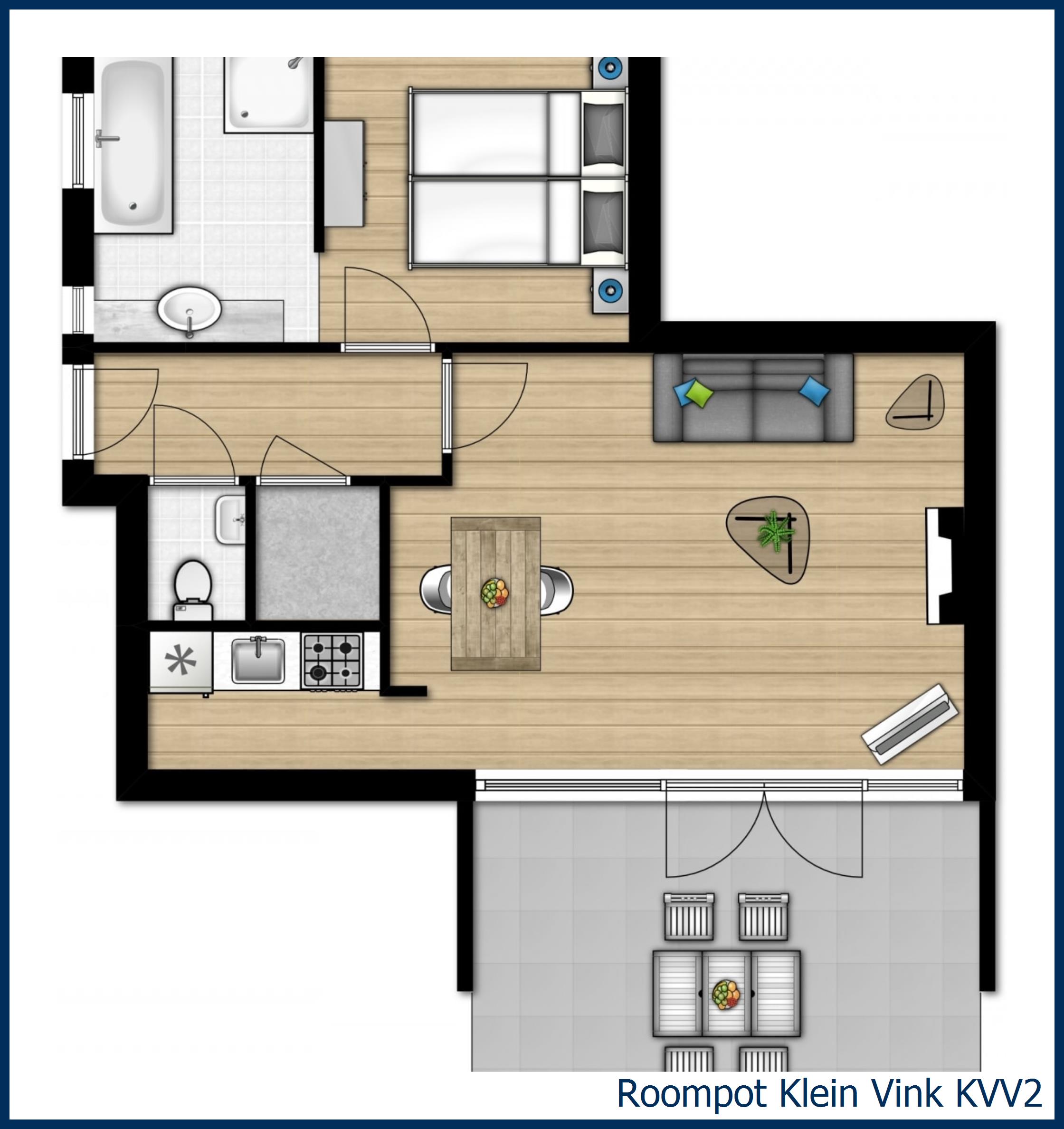 Bungalow KVV2 à Klein Vink