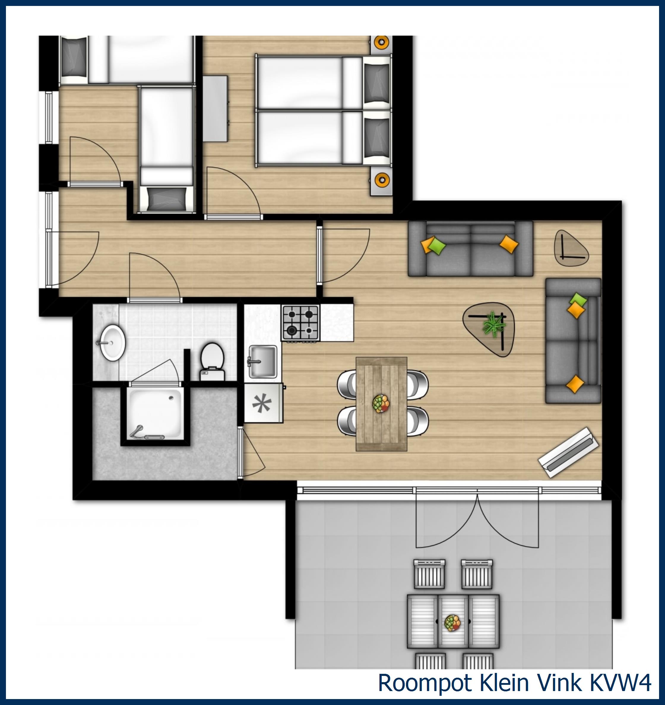 Bungalow KVW4 à Klein Vink