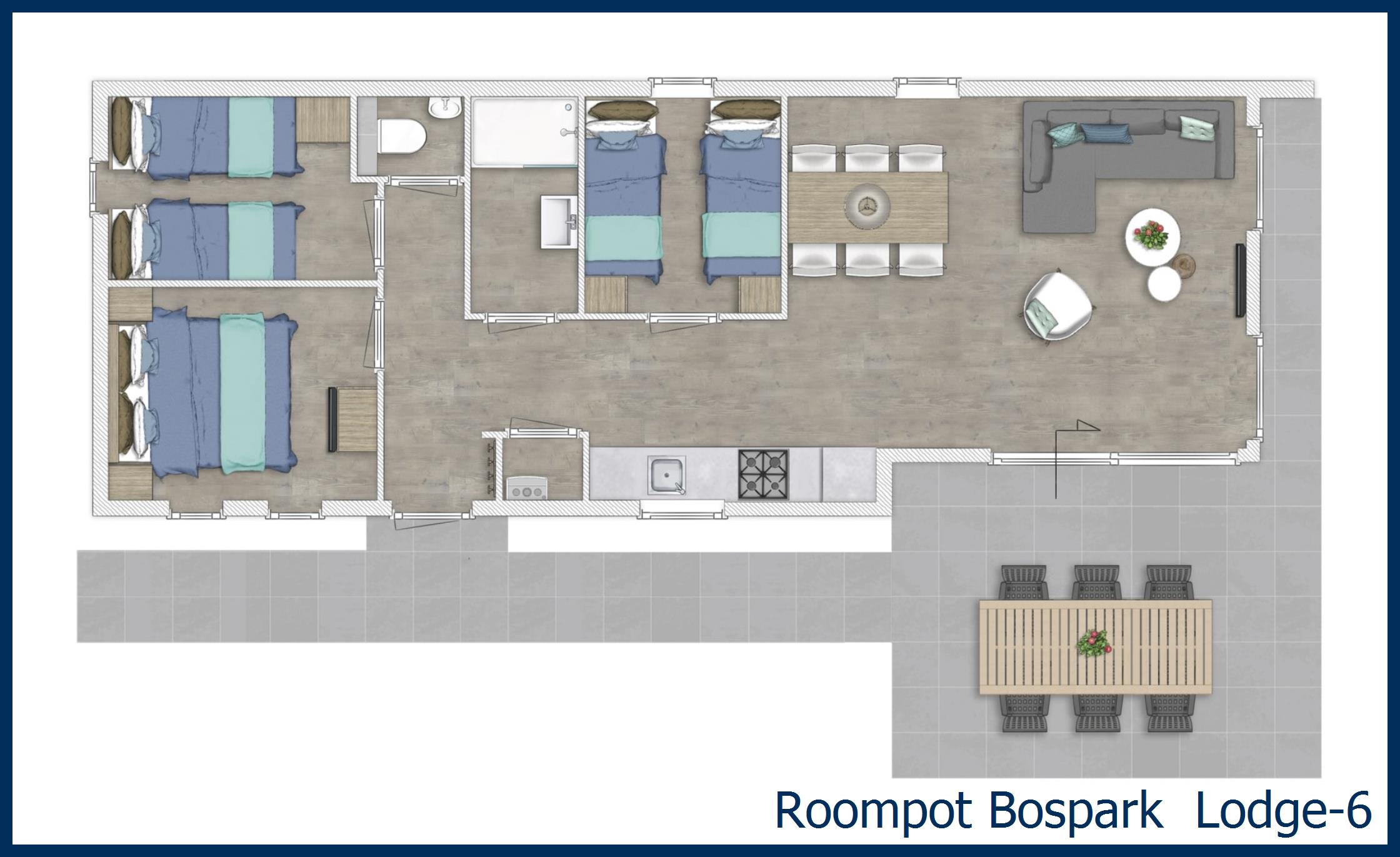 Pavillon Lodge-6 à Bospark 't Wolfsven