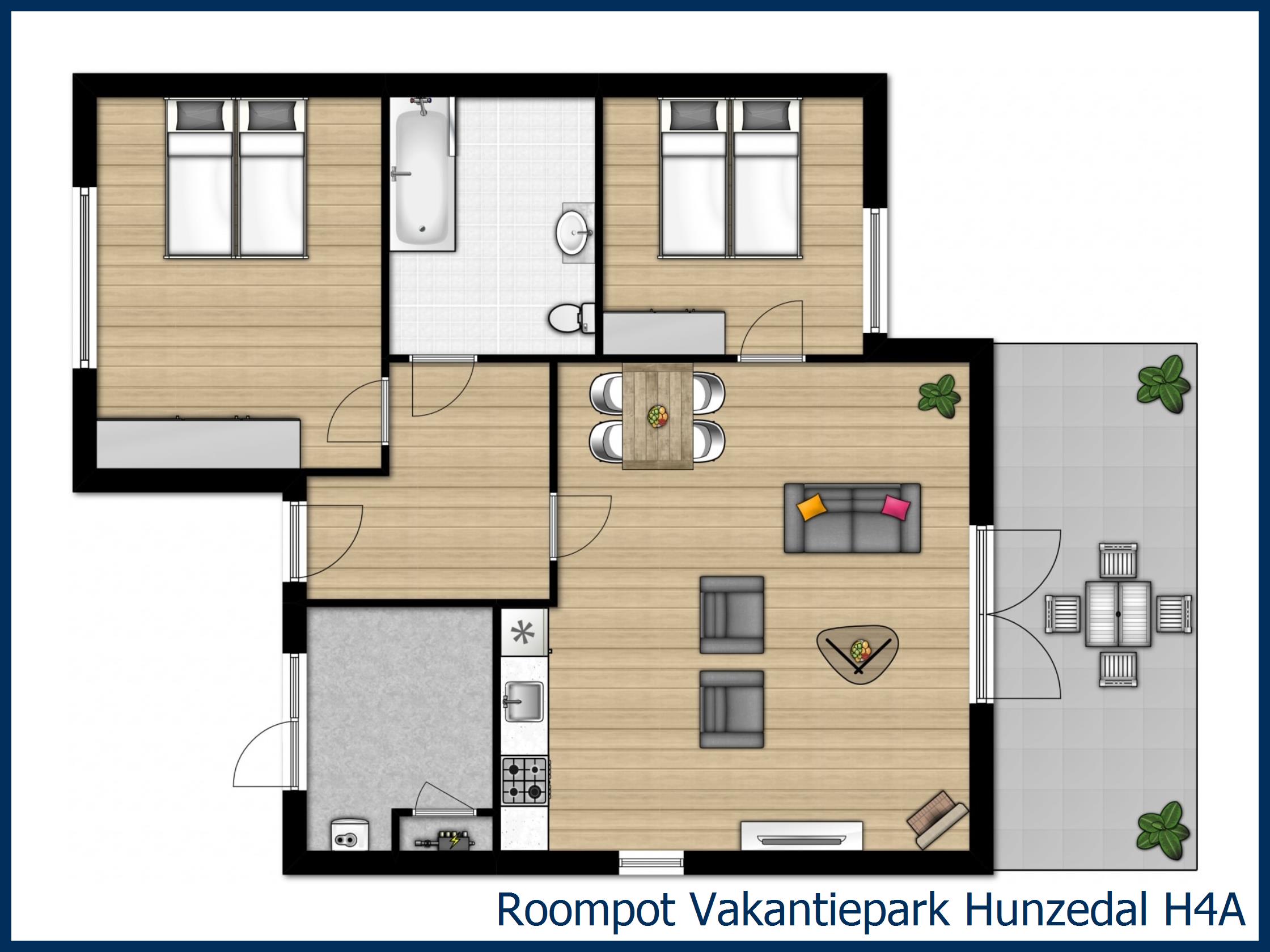 Bungalow H4A à Hunzedal