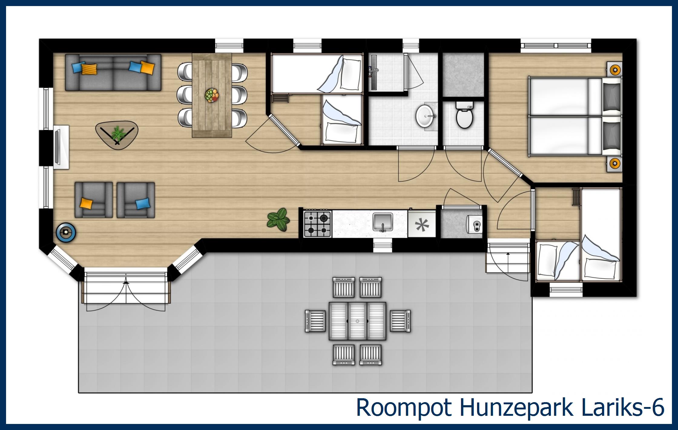 Chalet Lariks-6 à Hunzepark